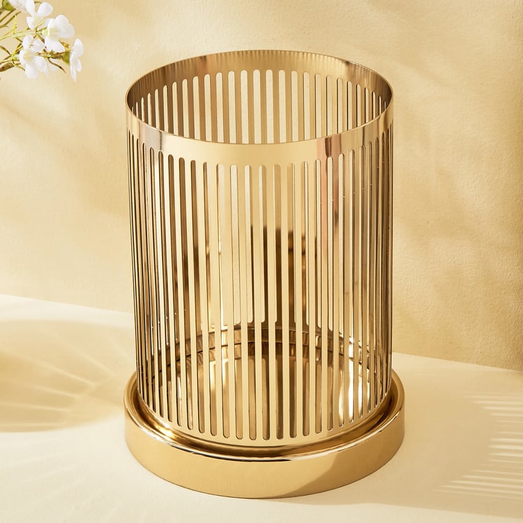 Blanco Blake Metal Hurricane Candle Holder