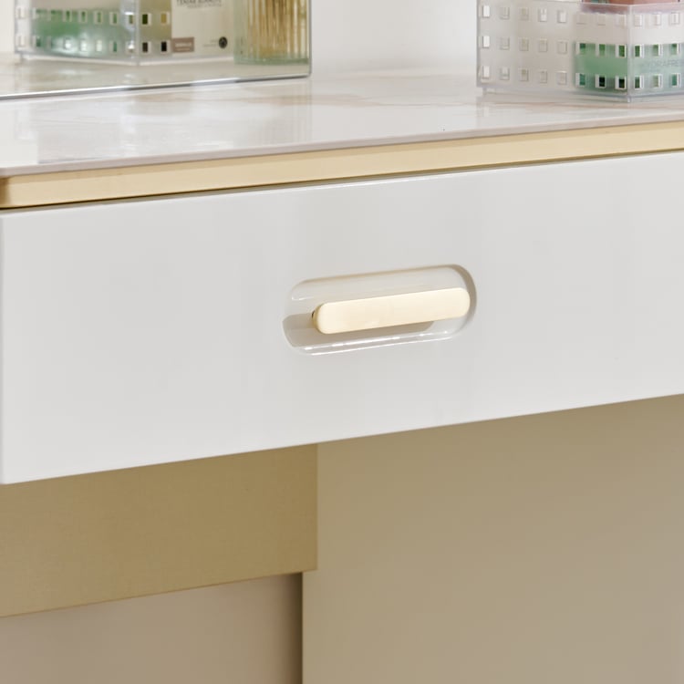 Senorita Dresser Mirror with Drawer - Cream