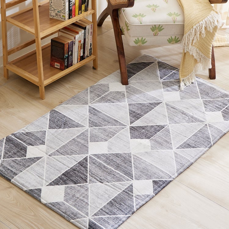 Exotica Fayruz Geometric Print Carpet - 150x90cm