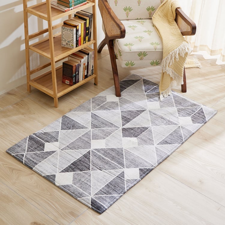 Exotica Fayruz Geometric Print Carpet - 150x90cm