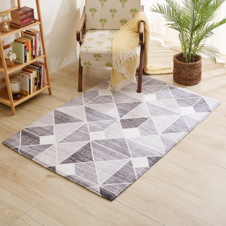 Exotica Fayruz Geometric Print Carpet - 180x120cm