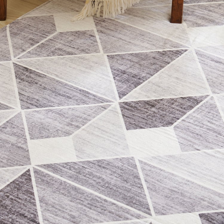 Exotica Fayruz Geometric Print Carpet - 180x120cm