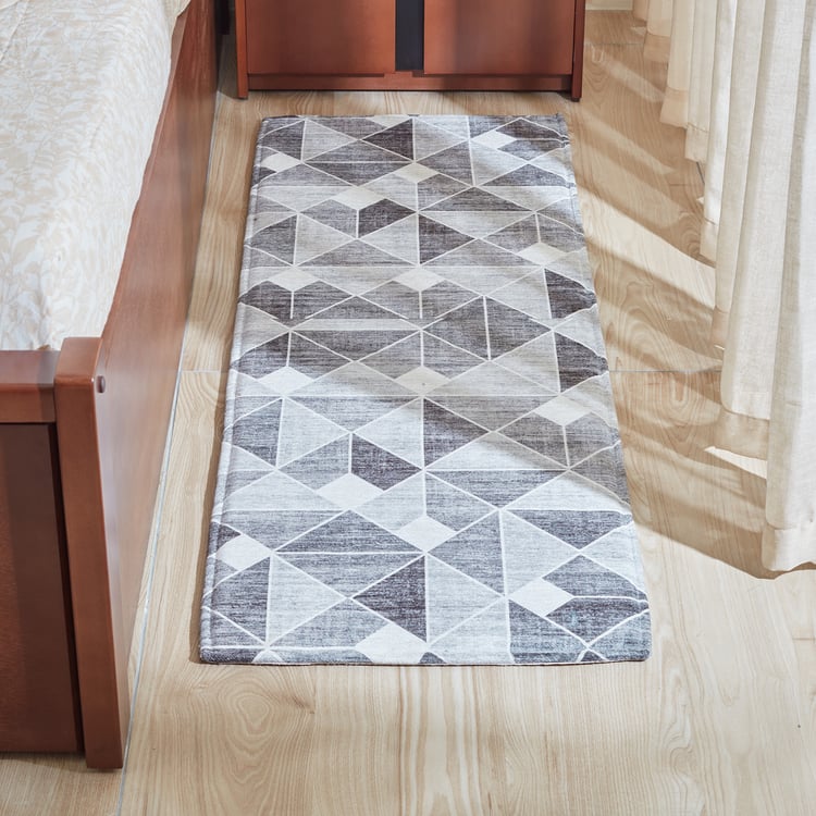 Exotica Fayruz Geometric Print Bedside Runner - 150x50cm