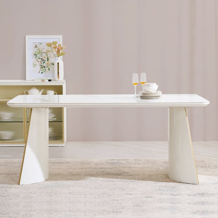 Senorita 6-Seater Dining Table - Cream