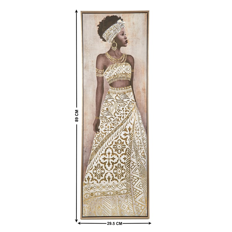 Artistry Capes Canvas African-Themed Picture Frame - 29.5x89cm