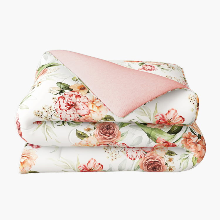 PORTICO Facets Cotton 4Pcs Printed Double Bed-In-A-Bag Set