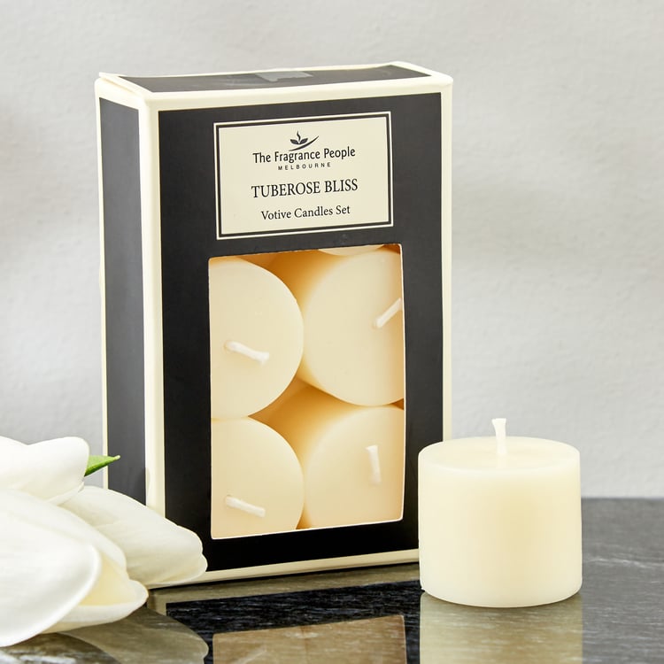 Boutique Set of 6 Tuberose Bliss Votive Candles