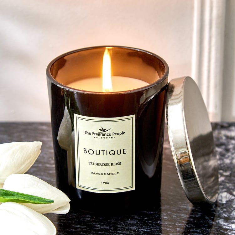 Boutique Tuberose Bliss Scented Jar Candle