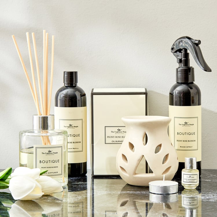 Boutique Peony Rose Blossom Reed Diffuser Set