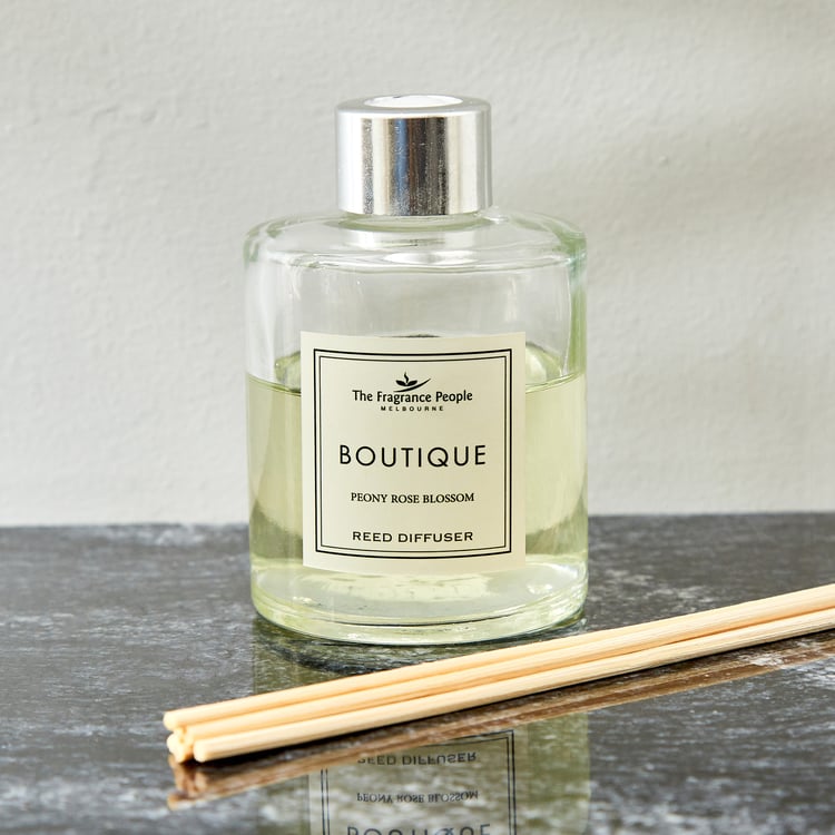 Boutique Peony Rose Blossom Reed Diffuser Set