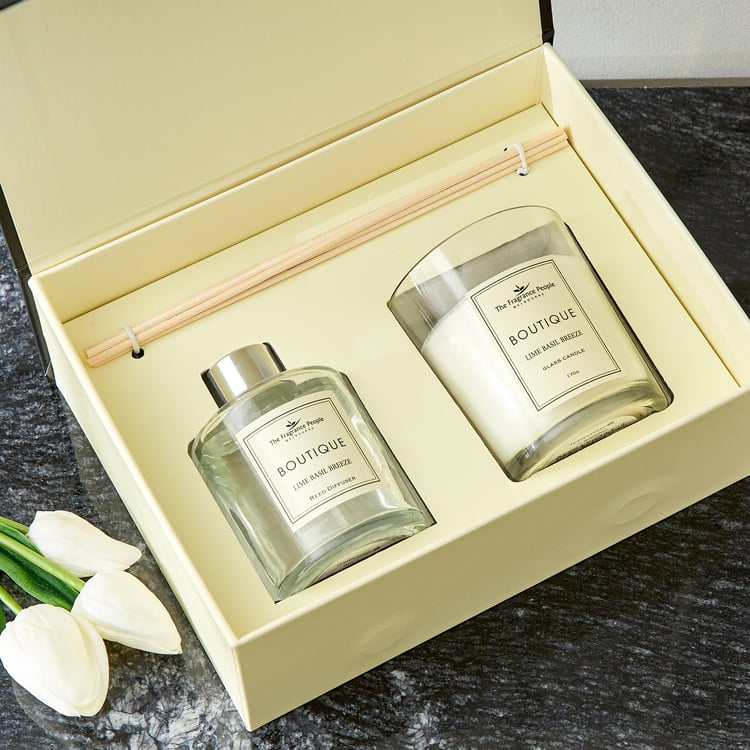 Boutique Lime Basil Breeze Fragrance Gift Set