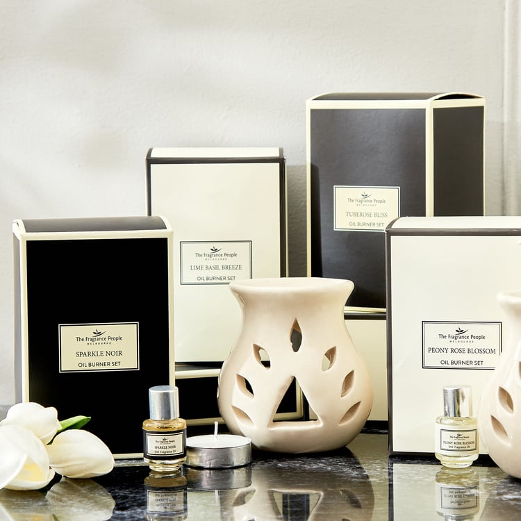 Boutique 3Pcs Lime Basil Breeze Oil Burner Set