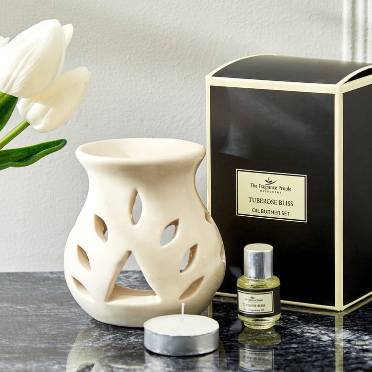 Boutique 3Pcs Tuberose Bliss Burner Set