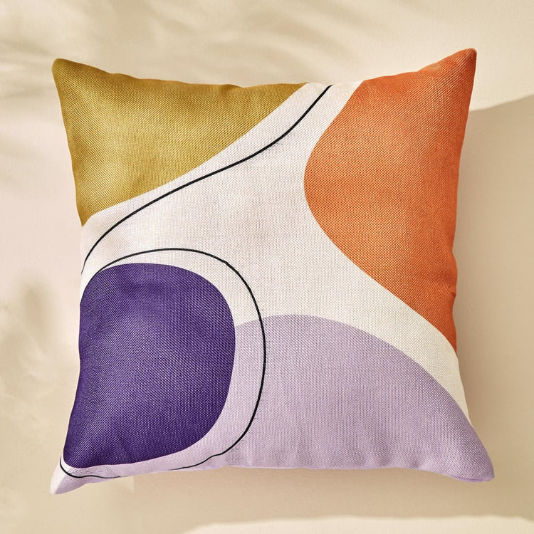 Vera Swirls Set of 5 Printed Cushion Covers - 40x40cm