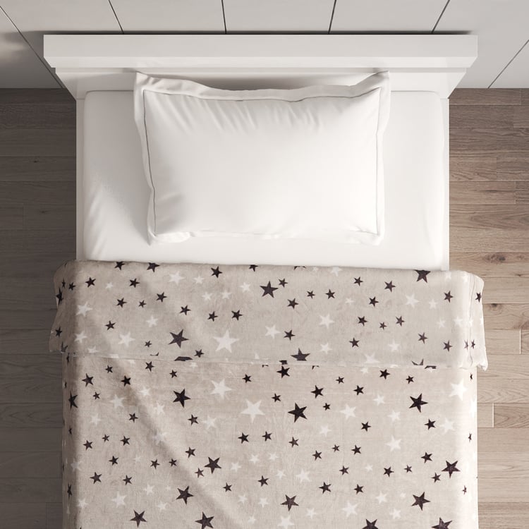 Slate Kids Star Printed Single Blanket