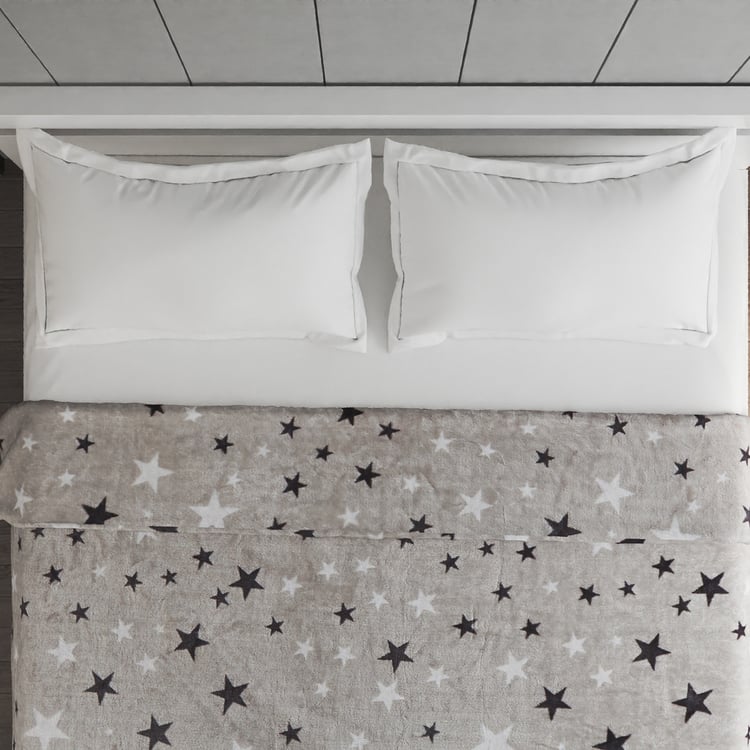 Slate Kids Star Printed Double Blanket