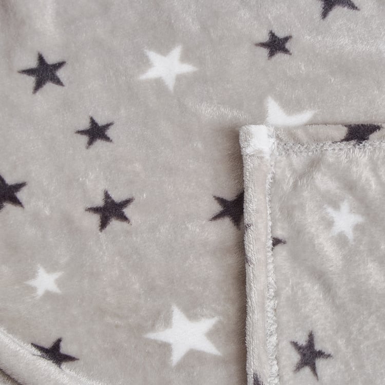 Slate Kids Star Printed Double Blanket