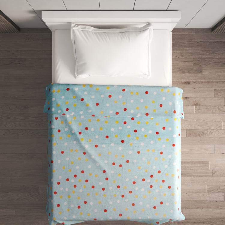 Slate Kids Dots Printed Single Blanket