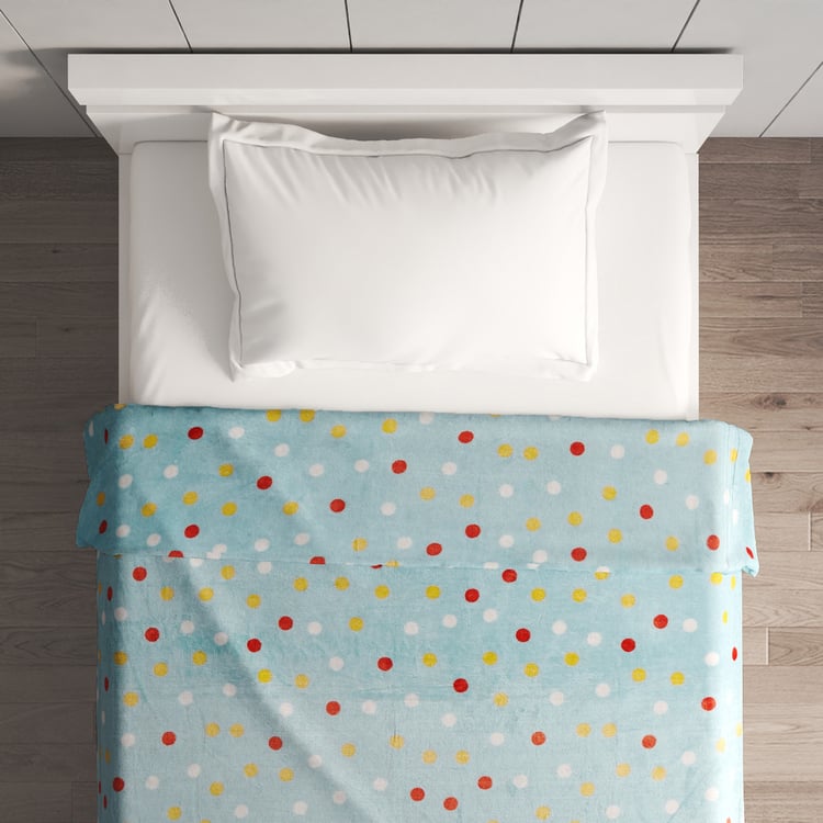 Slate Kids Dots Printed Single Blanket