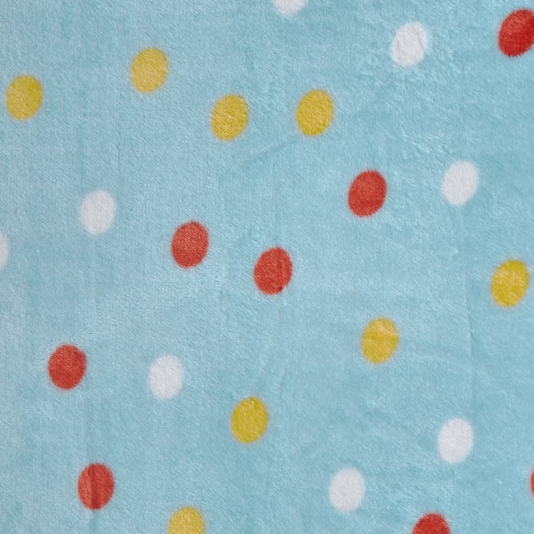 Slate Kids Polka Dot Printed Double Blanket