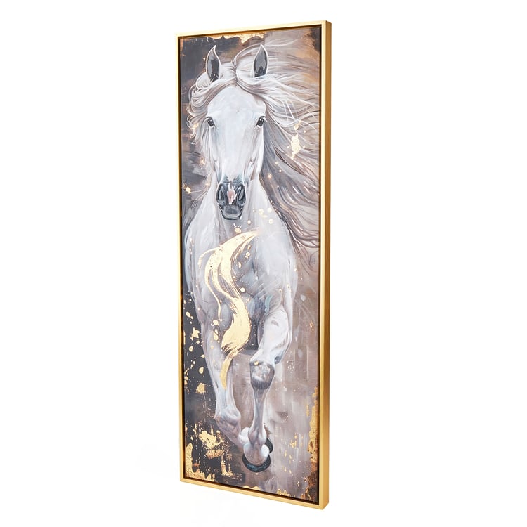 Artistry Canvas Running Horse Picture Frame - 32x92cm