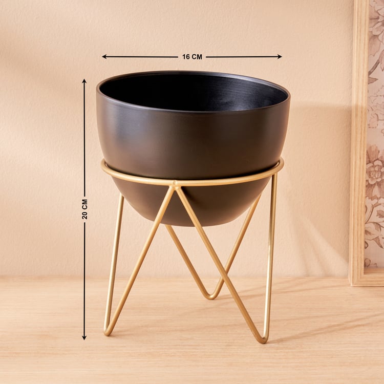 Gloria Mostar Planter with Metal Stand - Small