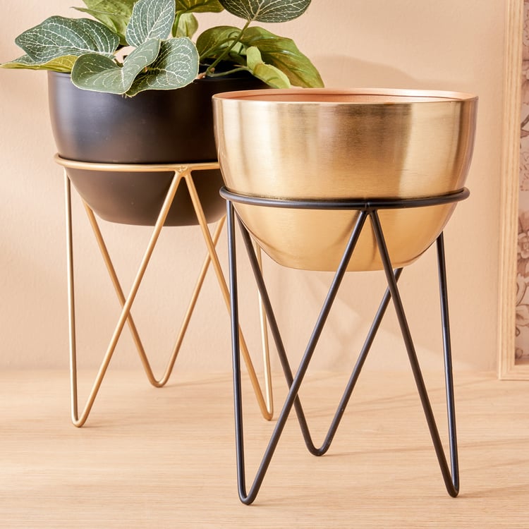 Gloria Mostar Planter with Metal Stand - Large