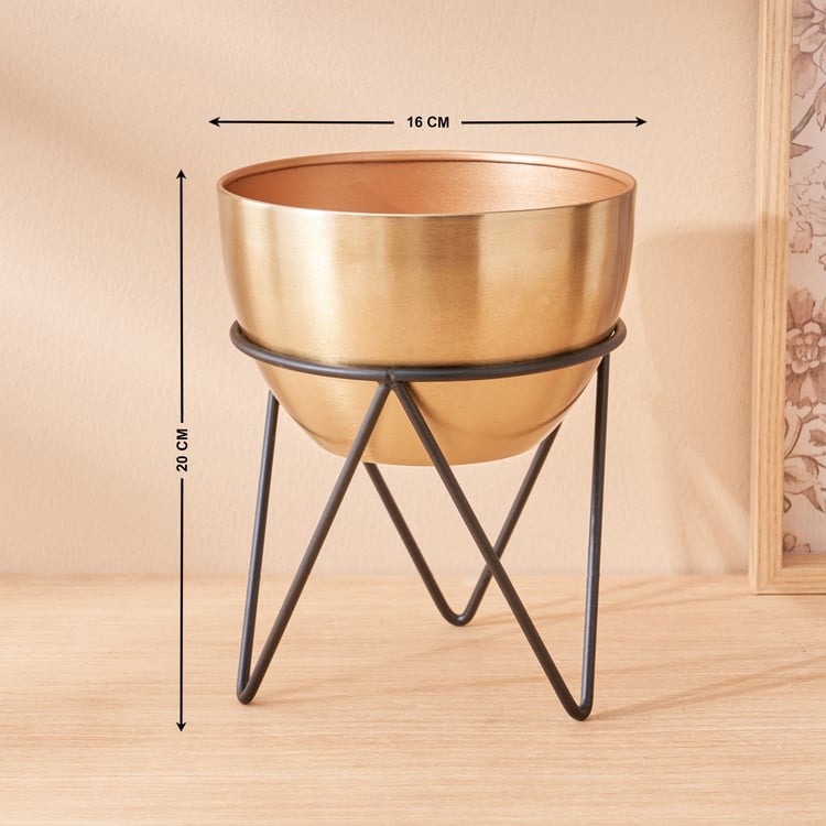 Gloria Mostar Planter with Metal Stand - Small