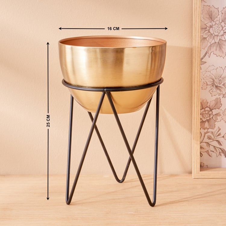 Gloria Mostar Planter with Metal Stand - Large