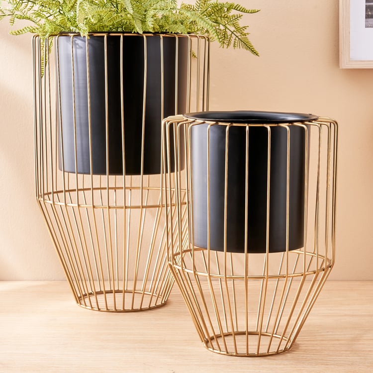 Gloria Riga Metal Wire Planter - Large