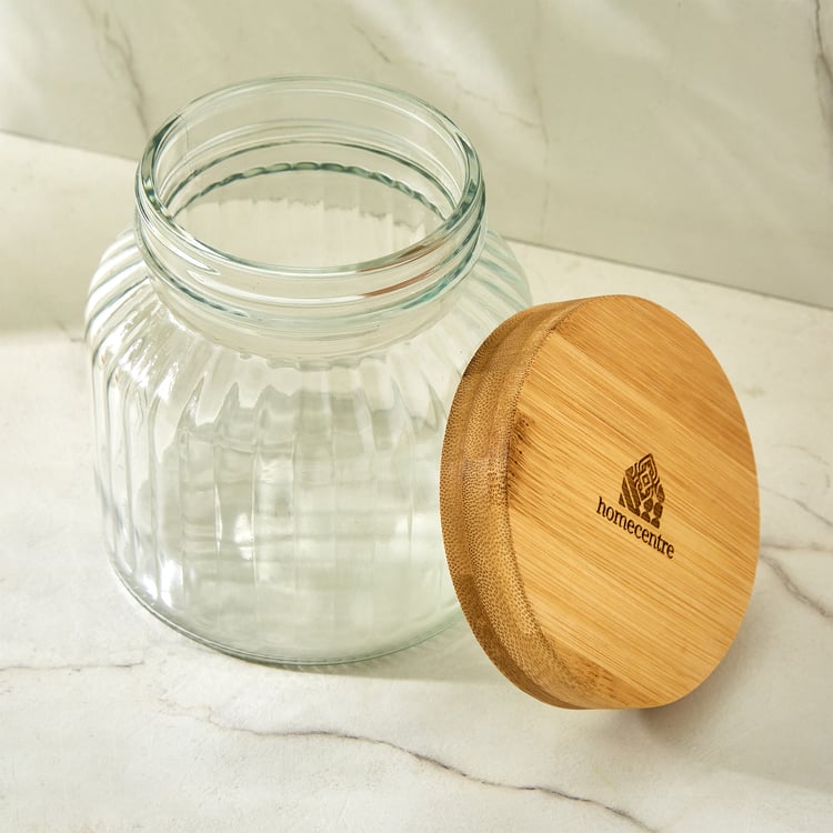 Vamos Prague Set of 4 Glass Storage Canister - 700ml