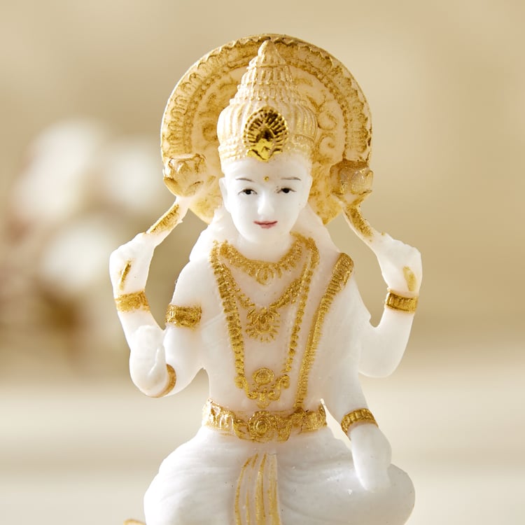 Dhayana Duri Set of 2 Polyresin Ganesha and Laxmi Figurines
