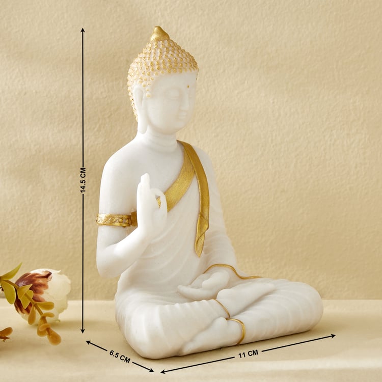 Dhayana Noor Duri Polyresin Sitting Buddha Figurine