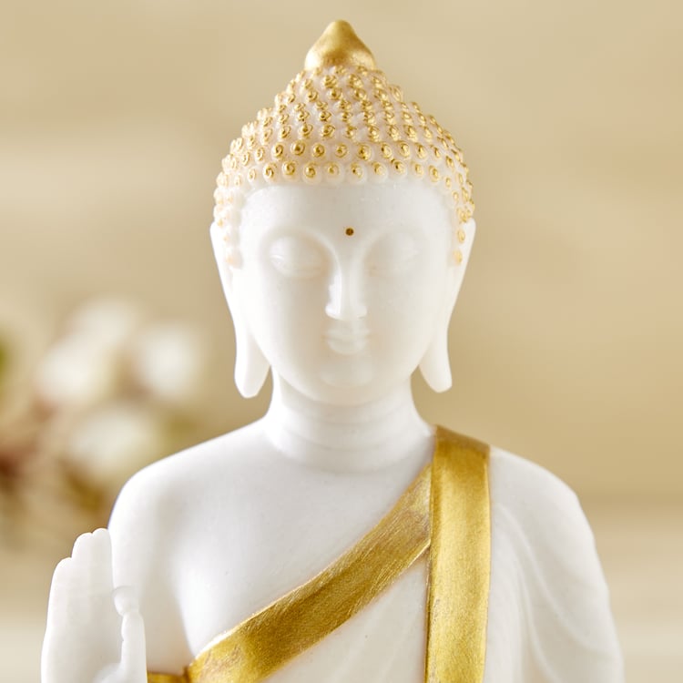 Dhayana Noor Duri Polyresin Sitting Buddha Figurine