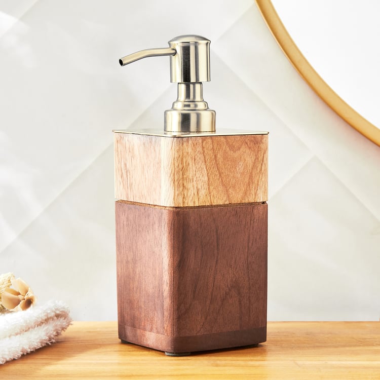 Panama Birch Wooden Soap Dispenser - 150ml