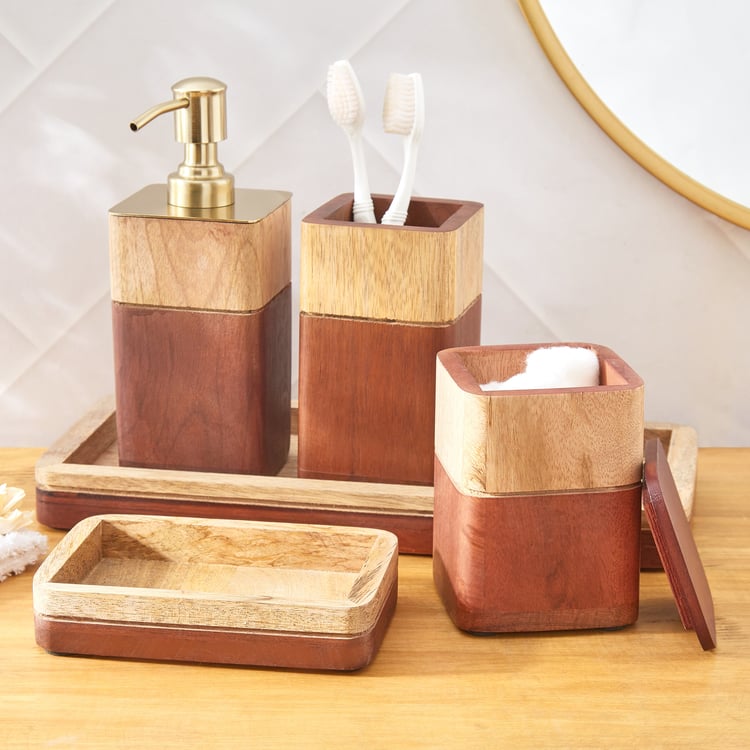 Panama Birch Wooden Soap Dispenser - 150ml