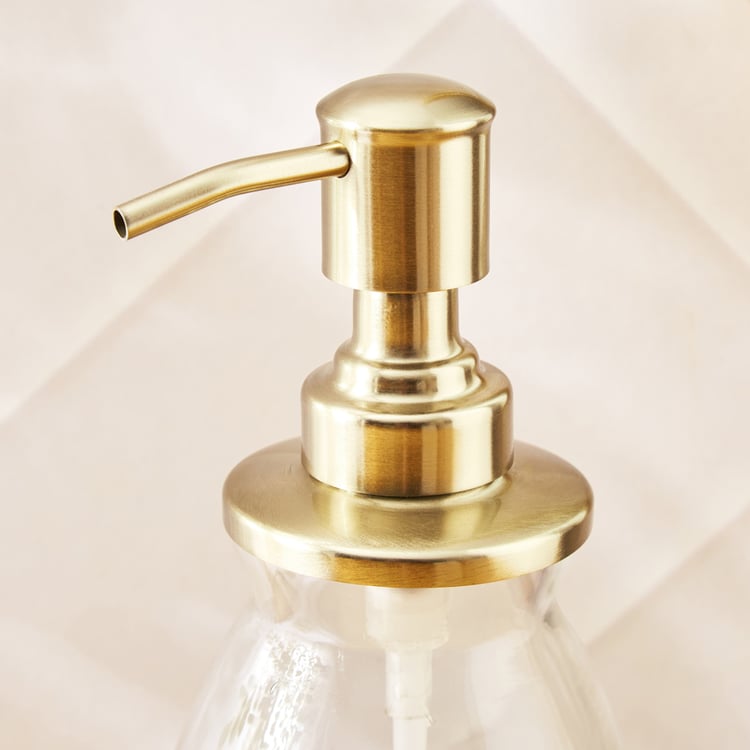 Panama Louvre Glass Soap Dispenser - 300ml