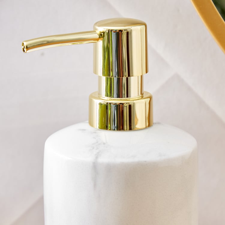 Aubree Marbel Polyresin Soap Dispenser - 320ml