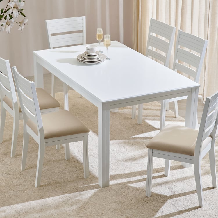 Montoya 6-Seater Dining Table - White