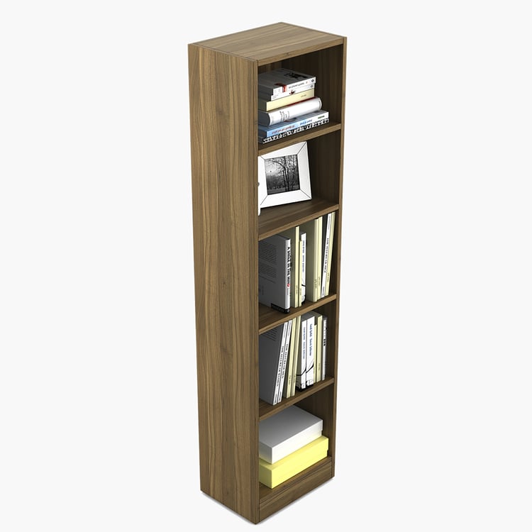 Helios William 5-Tier Book Shelf - Brown