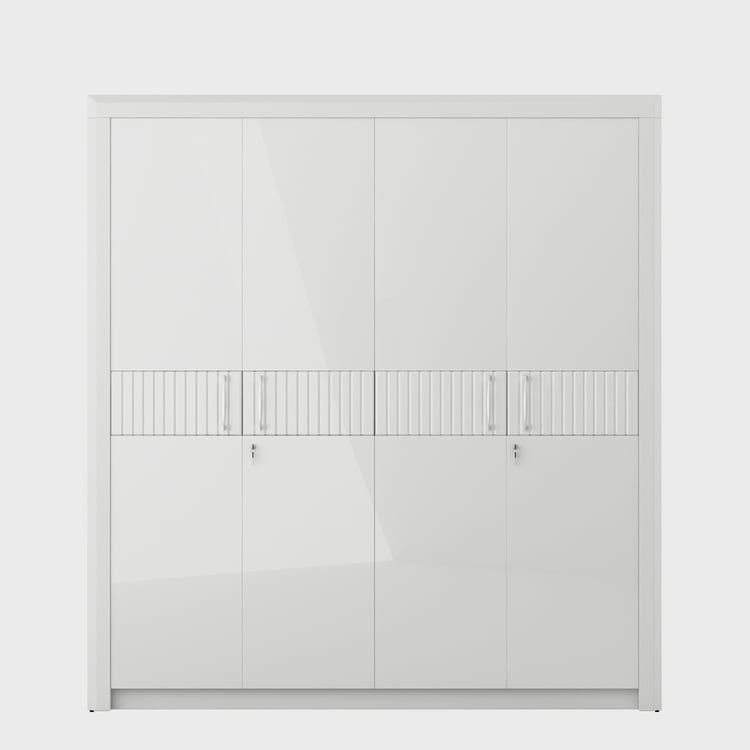 Helios Arctic 4-Door Wardrobe - White