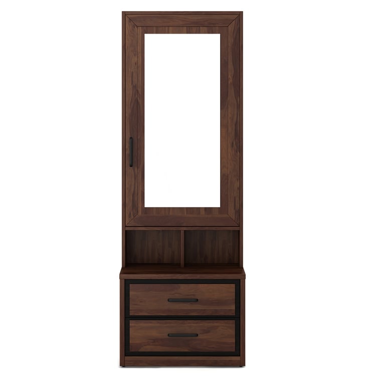 Helios Boston Dresser Mirror with Drawers - Brown