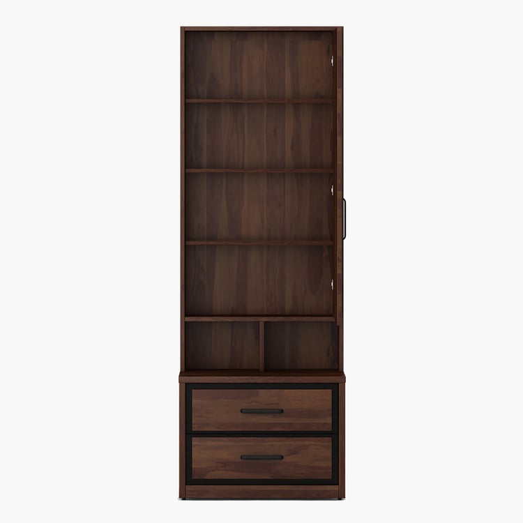 Helios Boston Dresser Mirror with Drawers - Brown