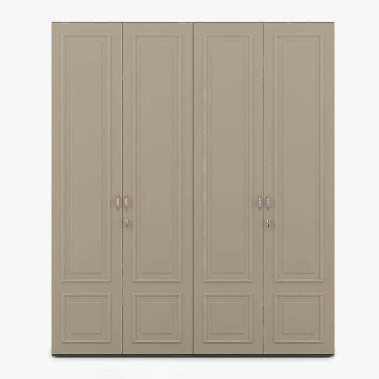 Helios Laurel 4-Door Wardrobe - Off-White