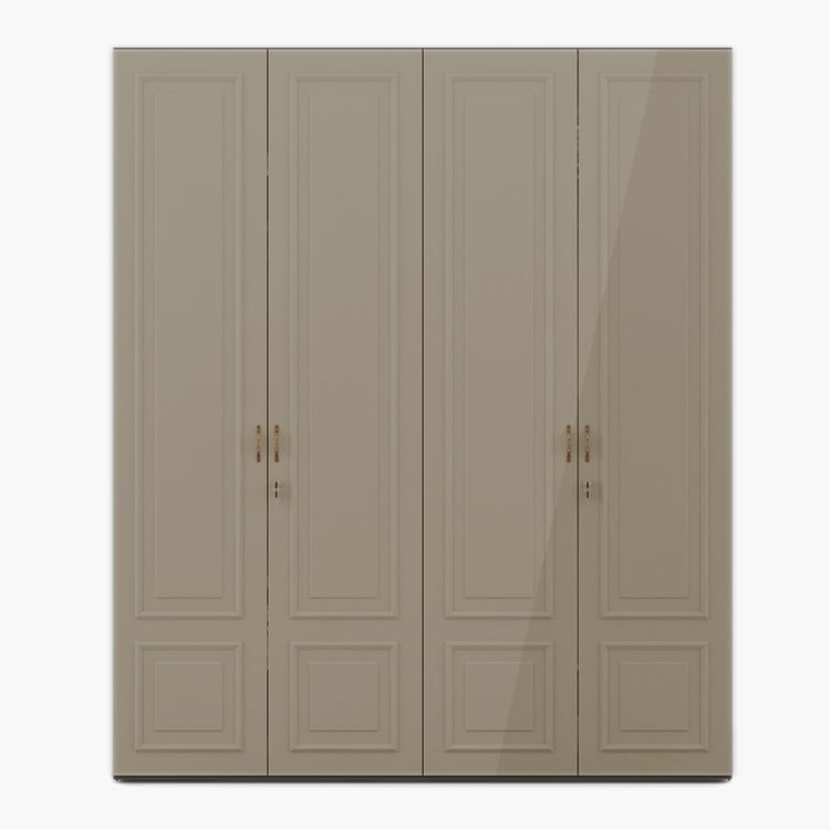 Helios Laurel 4-Door Wardrobe - Off-White