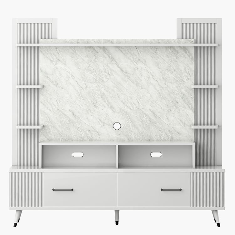 Helios Spacewood Kosmo Alpine TV Unit - White