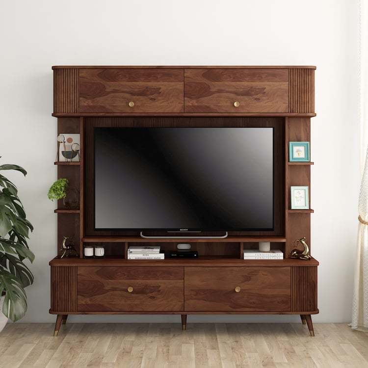 Helios Spacewood Kosmo Apollo TV Unit - Brown