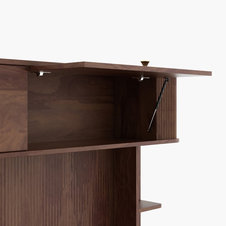 Helios Spacewood Kosmo Apollo TV Unit - Brown