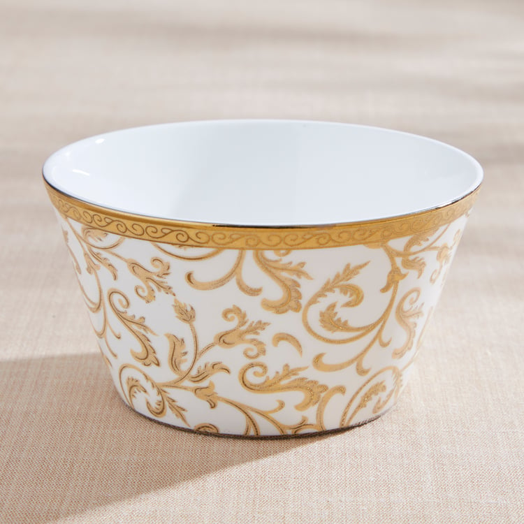 Ebony Versus Emily Set of 4 Bone China Printed Serving Bowls - 470ml