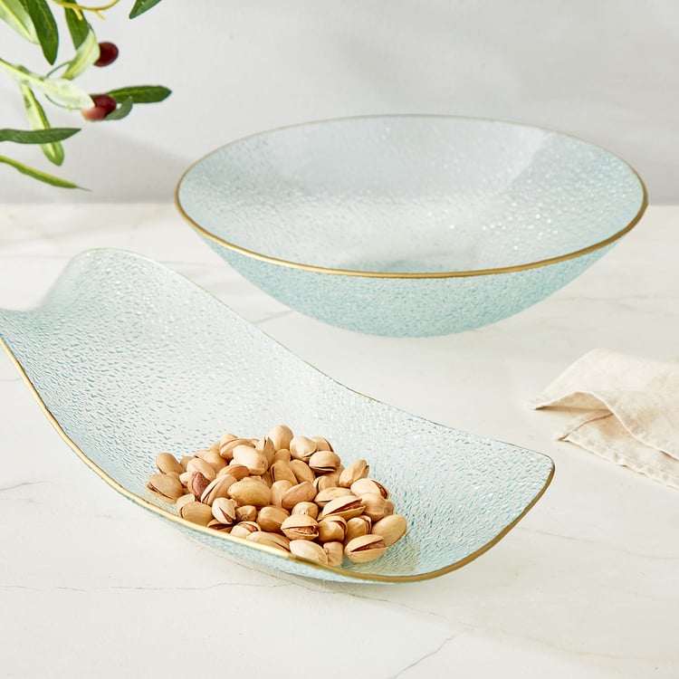 Abaco Barney Glass Serving Platter - 40x15x4.5cm